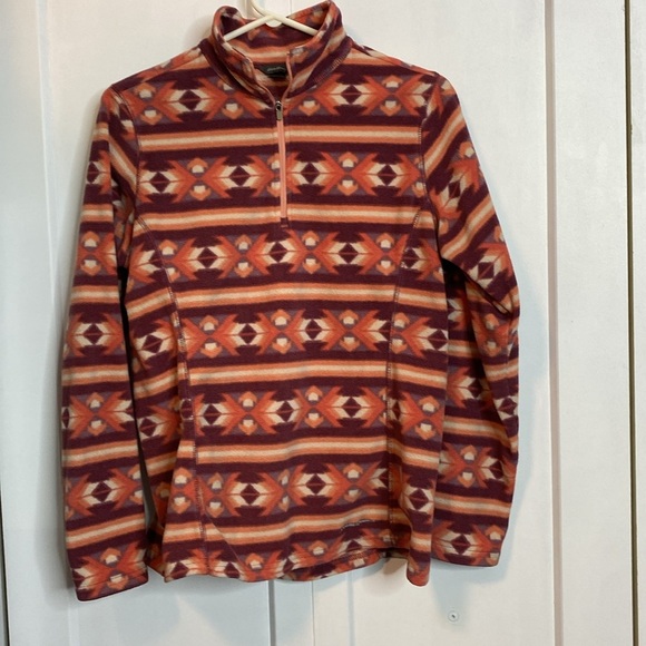 Eddie Bauer - Multicolor Patterned Sweater- half zip medium - Picture 3 of 8